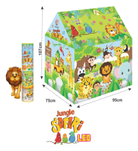 Jungle Safari Tent House With Led Light